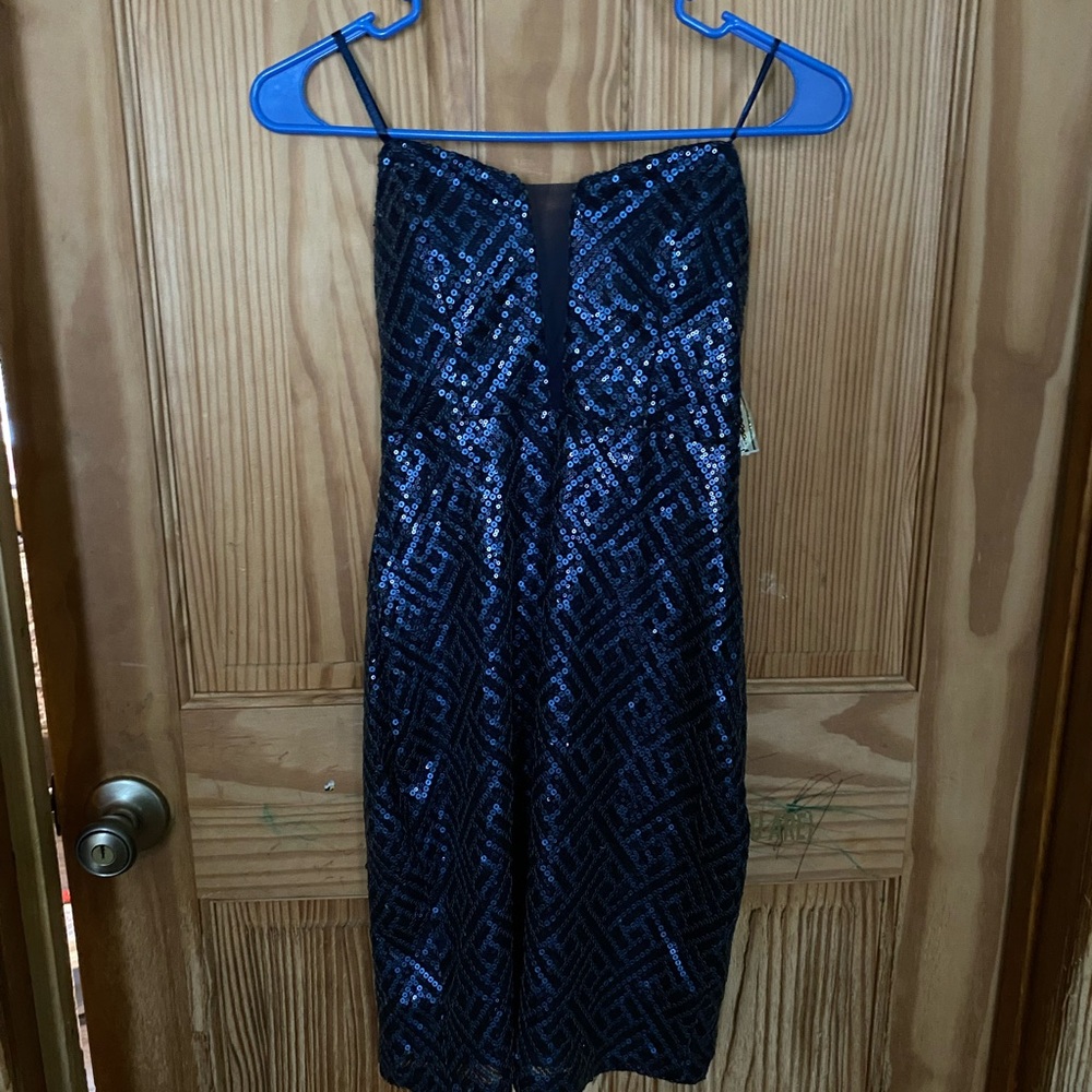 Tricia Blue Sequin Dress